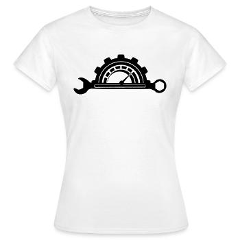 Logo des Automechanikers - Frauen T-Shirt - Weiß - Vorne - AI Model Female 172 dark (172cm)