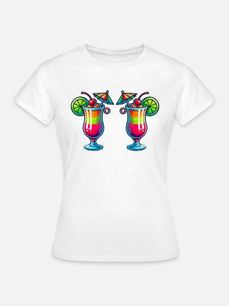 cocktail 2 - Frauen T-Shirt - Weiß