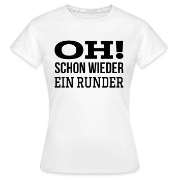 Runder Geburtstag Farbwechsel - Frauen T-Shirt - Weiß - Vorne - AI Model Female 172 dark (172cm)