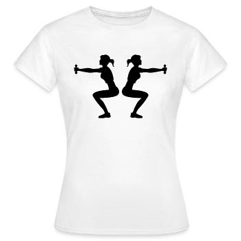 Lady Fitness 2 - T-shirt Femme - blanc - Devant - AI Model Female 172 dark (172cm)