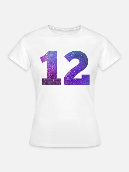 Galaxie Nummer 12 - Frauen T-Shirt - Weiß
