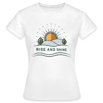 Debout - T-shirt Femme - blanc - Devant - AI Model Female 172 dark (172cm)