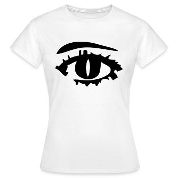 Auge Augen - Frauen T-Shirt - Weiß - Vorne - AI Model Female 172 dark (172cm)
