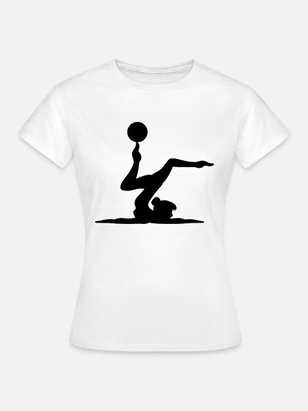 Gymnastique Gymnastique Acrobatie Gymnastique Sport - T-shirt Femme - blanc