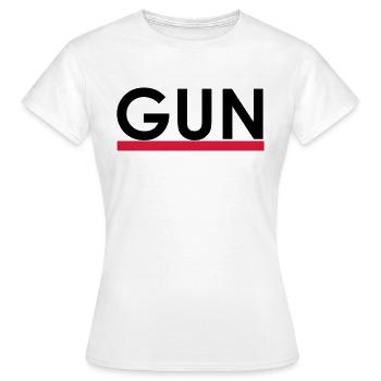 gun - Frauen T-Shirt - Weiß - Vorne - AI Model Female 172 dark (172cm)