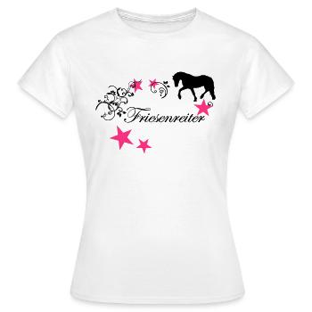 Fries tab - Women's T-Shirt - white - Front - AI Model Female 172 dark (172cm)
