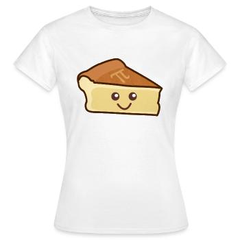 Pie Vintage Kuchen Pi Pie Essen Mathe Geschenk - Frauen T-Shirt - Weiß - Vorne - AI Model Female 172 dark (172cm)