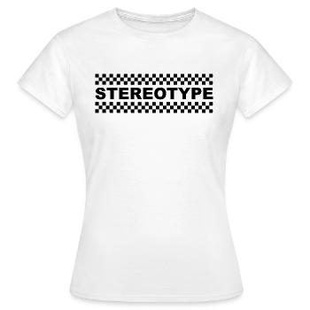 Stereotype - Women's T-Shirt - white - Front - AI Model Female 172 dark (172cm)