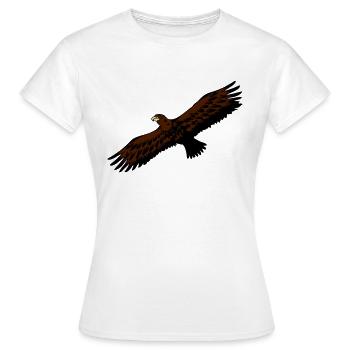 Oiseau Aigle anmut oiseaux de proie - T-shirt Femme - blanc - Devant - AI Model Female 172 dark (172cm)
