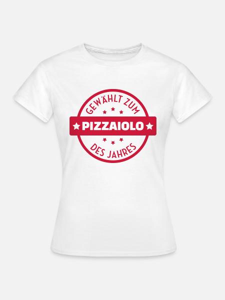 Pizza / pizzaiolo / Italien / Burger - Frauen T-Shirt - Weiß
