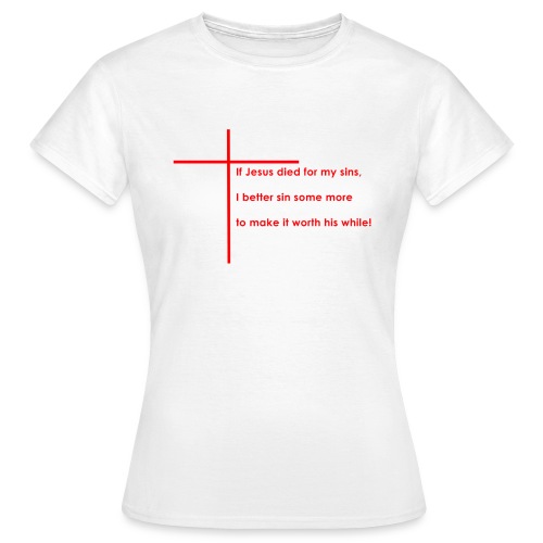 jesus red - Dame-T-shirt