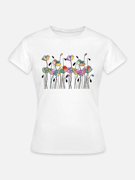 Blumen - Frauen T-Shirt - Weiß