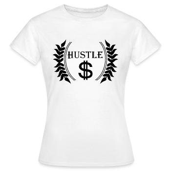 hustle - Frauen T-Shirt - Weiß - Vorne - AI Model Female 172 dark (172cm)