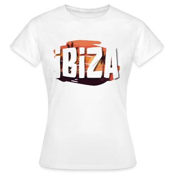 Ibiza - T-shirt Femme - blanc - Devant - AI Model Female 172 dark (172cm)