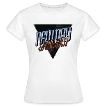 humor love happy awesome fun defensive statement - Frauen T-Shirt - Weiß - Vorne - AI Model Female 172 dark (172cm)