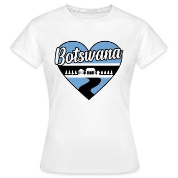 Botswana - Frauen T-Shirt - Weiß - Vorne - AI Model Female 172 dark (172cm)