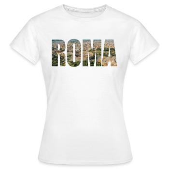 roma rome - Women's T-Shirt - white - Front - AI Model Female 172 dark (172cm)