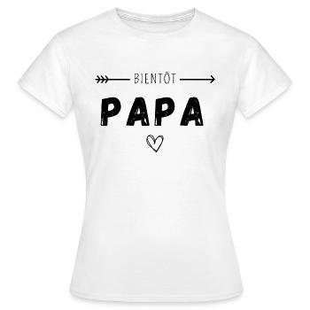 Bientôt papa - T-shirt Femme - blanc - Devant - AI Model Female 172 dark (172cm)