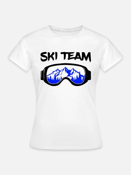 Ski Team - Frauen T-Shirt - Weiß