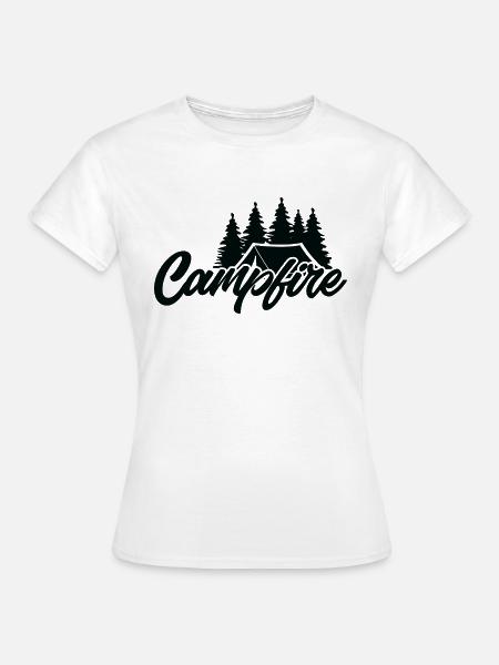 Campfire - Frauen T-Shirt - Weiß