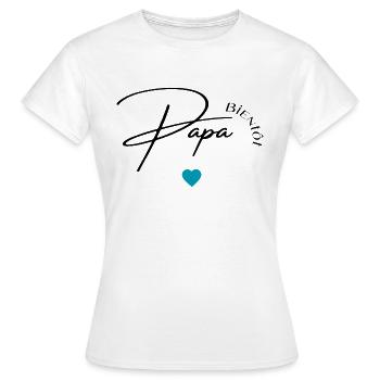 Bientôt papa - T-shirt Femme - blanc - Devant - AI Model Female 172 dark (172cm)