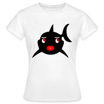 Lady Hai - Frauen T-Shirt - Weiß - Vorne - AI Model Female 172 dark (172cm)