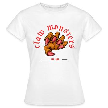Monstres à griffes - T-shirt Femme - blanc - Devant - AI Model Female 172 dark (172cm)
