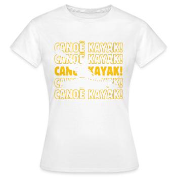 Canoë kayak canoë kayak canoë kayak - T-shirt Femme - blanc - Devant - AI Model Female 172 dark (172cm)