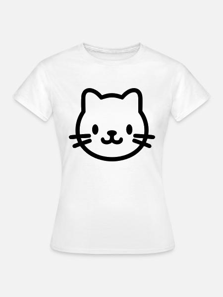 Katze - Frauen T-Shirt - Weiß
