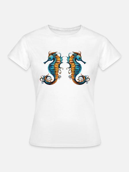 seepferdchen 2 - Frauen T-Shirt - Weiß