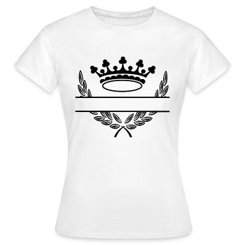 Couronne en couronne de laurier - T-shirt Femme - blanc - Devant - AI Model Female 172 dark (172cm)