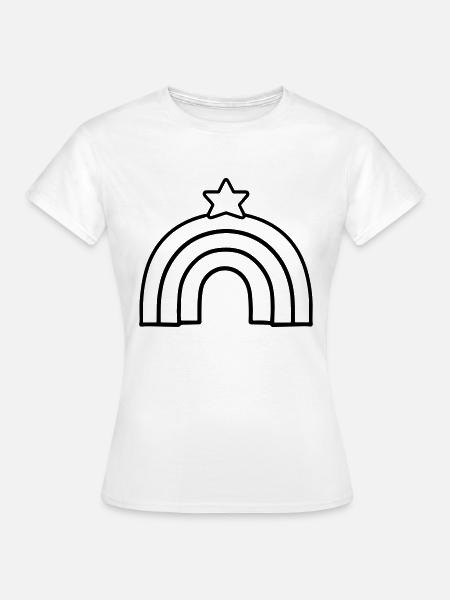 Regenbogen - Frauen T-Shirt - Weiß