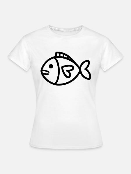 Fisch - Frauen T-Shirt - Weiß