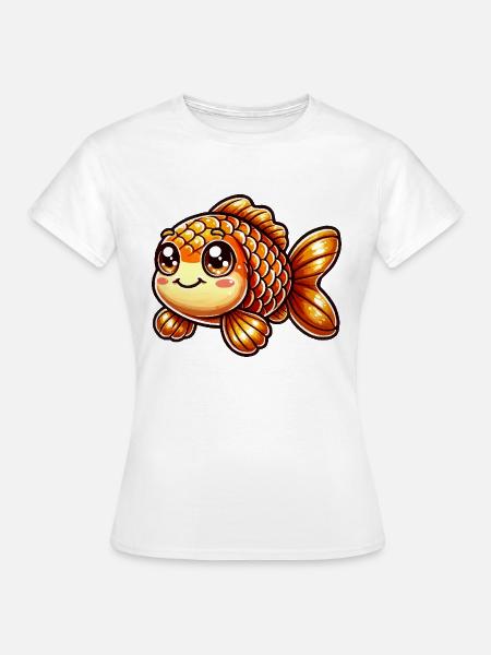 goldfisch comic - Frauen T-Shirt - Weiß