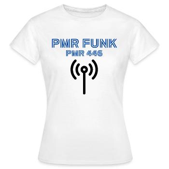 PMR FUNK Operator - Frauen T-Shirt - Weiß - Vorne - AI Model Female 172 dark (172cm)