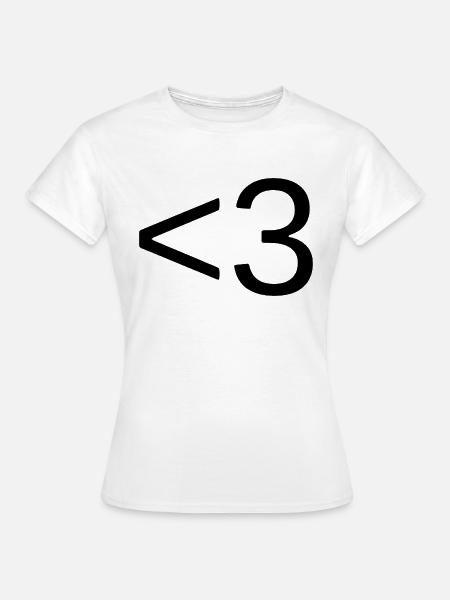 LOVE Herz - Frauen T-Shirt - Weiß