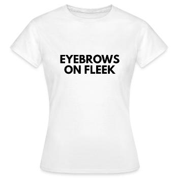 sourcils sur fleek - T-shirt Femme - blanc - Devant - AI Model Female 172 dark (172cm)