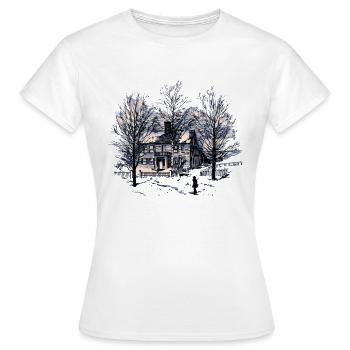 A nice winter design - Women's T-Shirt - white - Front - AI Model Female 172 dark (172cm)