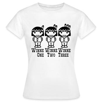 Winne One-Two-Three - T-shirt Femme - blanc - Devant - AI Model Female 172 dark (172cm)