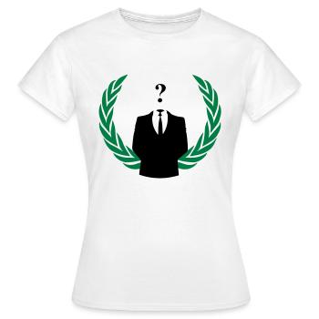 anonymous color - T-shirt Femme - blanc - Devant - AI Model Female 172 dark (172cm)