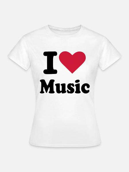 Musik - Frauen T-Shirt - Weiß