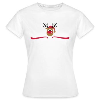 Jour de Noël - T-shirt Femme - blanc - Devant - AI Model Female 172 dark (172cm)