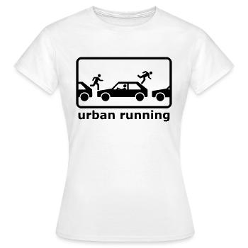 urban running - T-shirt Femme - blanc - Devant - AI Model Female 172 dark (172cm)