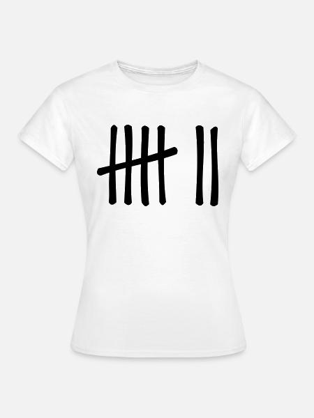 Sieben - Frauen T-Shirt - Weiß