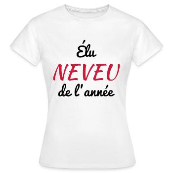 Niece Nephew Nichte Neffe Nièce Neveu Baby - Women's T-Shirt - white - Front - AI Model Female 172 dark (172cm)