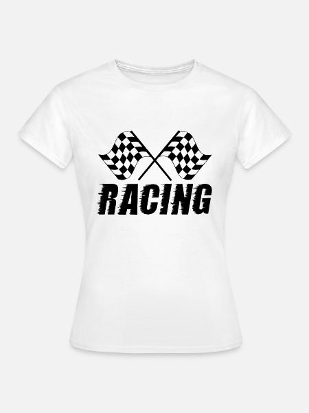 CURBS RACING - Frauen T-Shirt - Weiß