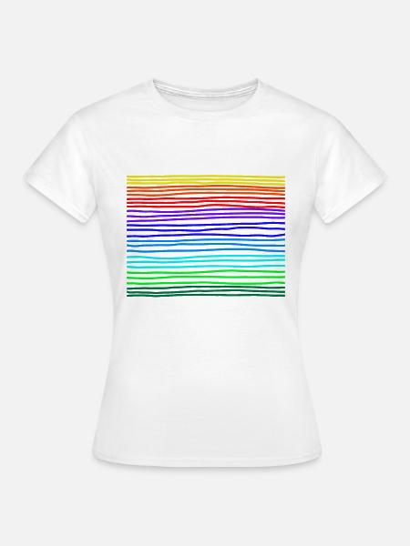 rainbow - Frauen T-Shirt - Weiß