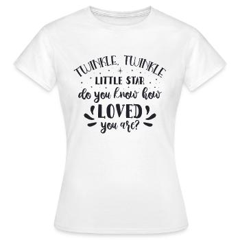 Twinkle funkeln kleinen Stern tun - Frauen T-Shirt - Weiß - Vorne - AI Model Female 172 dark (172cm)