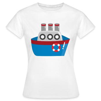Ship - Women's T-Shirt - white - Front - AI Model Female 172 dark (172cm)