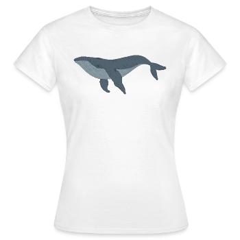 Ozean, Wal - Frauen T-Shirt - Weiß - Vorne - AI Model Female 172 dark (172cm)